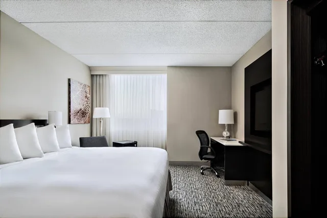 غرفة بسرير كينج بحوض استحمام لذوي الإعاقة، Cleveland Marriott East 3/8