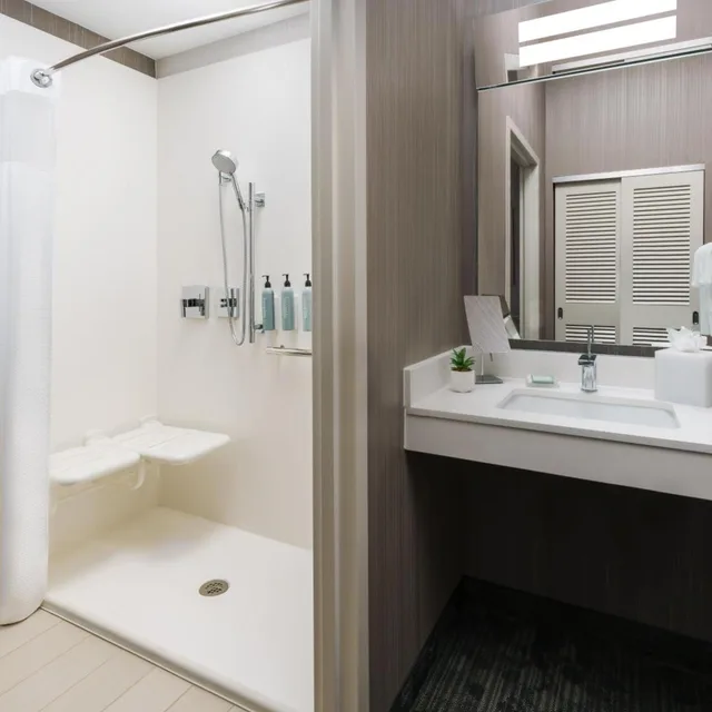 غرفة بسرير كينج بحوض استحمام لذوي الإعاقة، Courtyard Dallas Lewisville 8/10