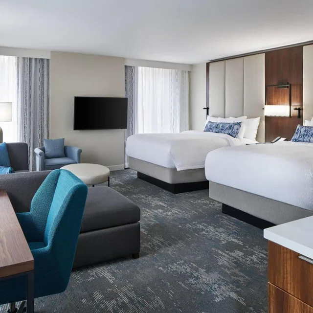 استوديو بسريرين كوين مع أريكة بحوض استحمام لذوي الإعاقة، Residence Inn Washington Downtown Convention Center 1/2