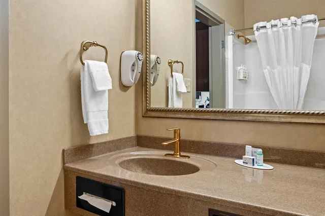 غرفة بسريرين مزدوجين مع أريكة، Ramada By Wyndham Drumheller Hotel & Suites 3/6