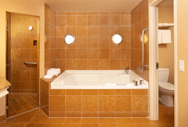 غرفة بسرير كينج بحوض جاكوزي، Hilton Madison Monona Terrace 3/3