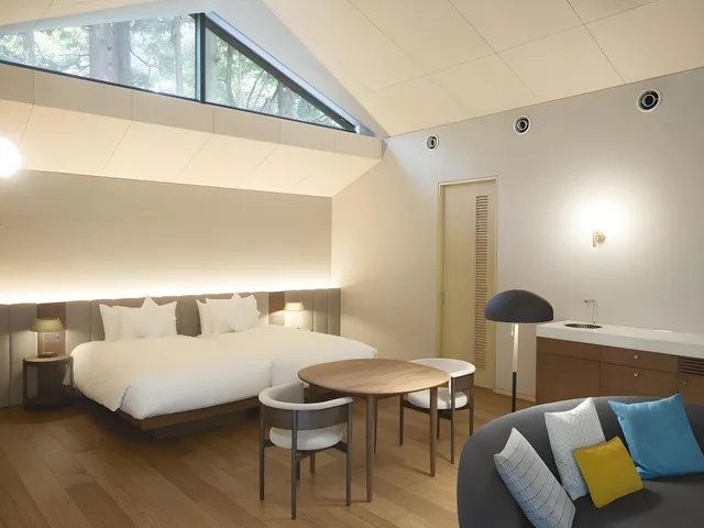 Forest, Courtyard, Suite, 2 Double Beds, Private Hot Spring Bath، Hakone Retreat villa 1/f 1/1
