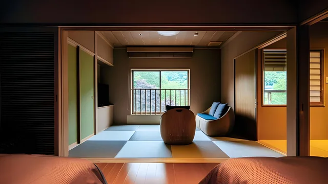 Semi Western, Style, Garden View, Outdoor Bath، Matsunoi 1/1