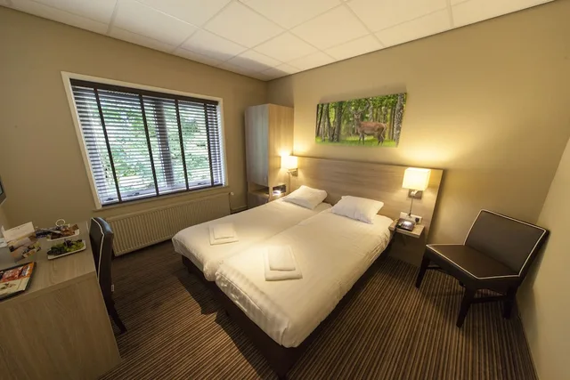 Small Double, Twin Beds، Fletcher Hotel-Restaurant Het Veluwse Bos 1/3