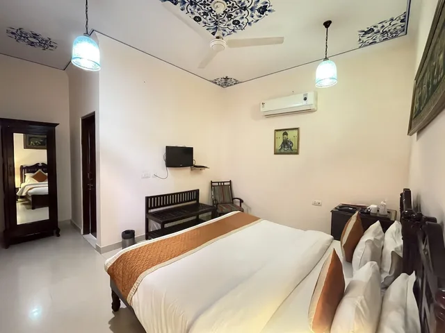 1 Bedroom, Deluxe, Twin Beds, Balcony, Courtyard Area، SURYAA VILLA JAIPUR A CLASSIC HERITAGE HOTEL 10/10