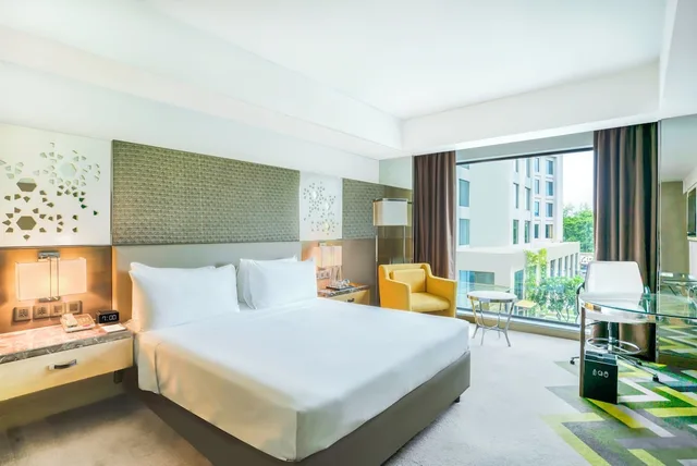 غرفة بسرير كينج بإطلالة على المدينة، Courtyard By Marriott Agra 2/10