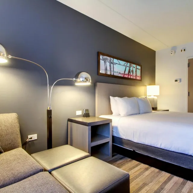 غرفة بسرير كينج بإطلالة على المدينة، Hyatt House Chicago/Evanston 3/5