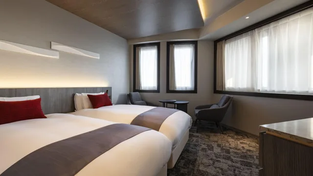 غرفة ديلوكس بسريرين منفصلين بإطلالة على المدينة، Hotel Jal City Haneda Tokyo 1/1