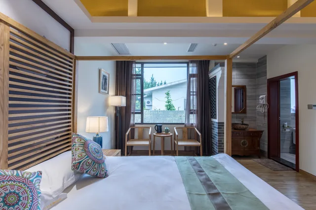 غرفة ديلوكس بسرير كوين، Riverside Inn Guilin Central 2/5