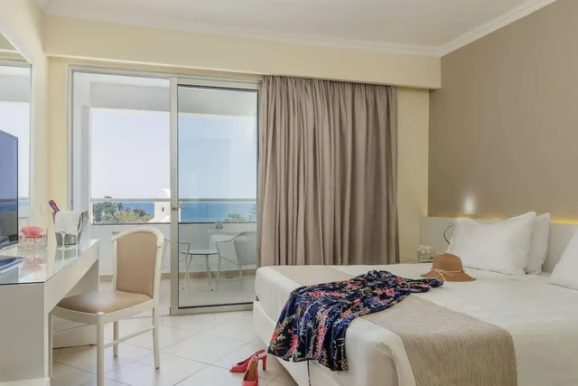 غرفة ديلوكس بسرير مزدوج بإطلالة على البحر، Lindos Village Resort And Spa- Adults Only 2/4