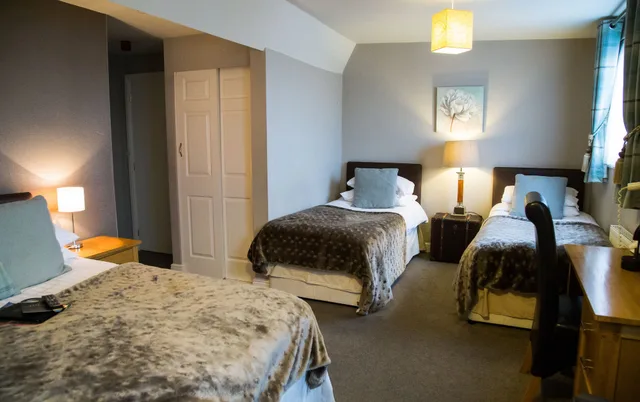 غرفة عائلية ثلاثية بسرير كينج وسرير فردي، Hedley House Hotel 3/8