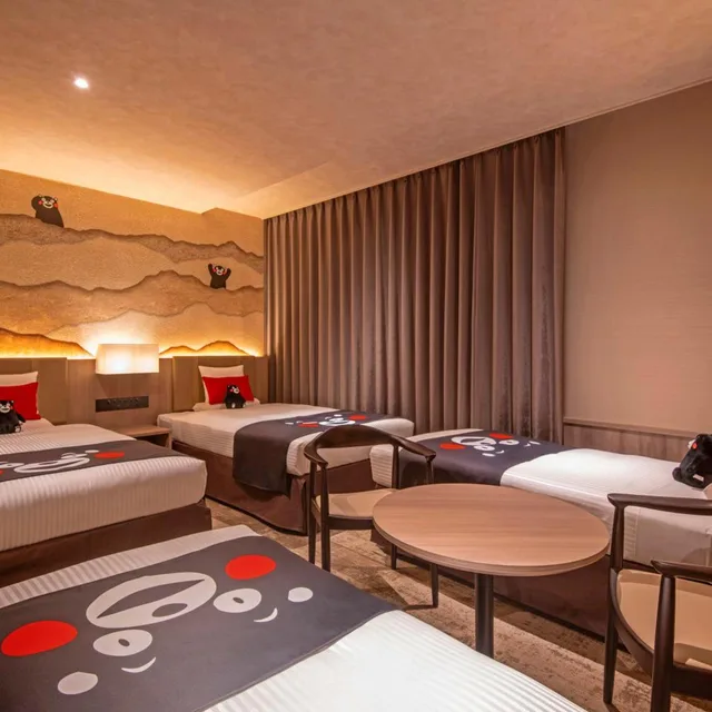 غرفة رباعية بسرير فردي، Kamenoi Hotel Aso 5/6