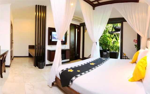 بنغل ديلوكس بسرير مزدوج بإطلالة على الحديقة، Candi Beach Resort And Spa 5/10