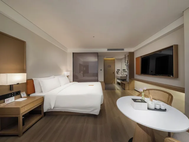 غرفة تنفيذية مفردة بسرير كوين، SSAW Hotel Shenzhen Qianhai Nantou Ancient Town 6/8