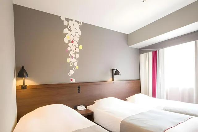 Semi Room, 2 Semi Double Beds, Corner، Hotel Monte Hermana Fukuoka 1/4