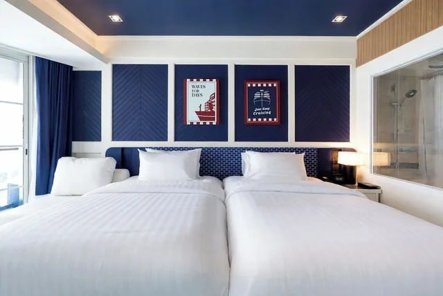 Cruise, Cabin, Twin Beds, Partial Sea View، The Cruise Hotel 2/7