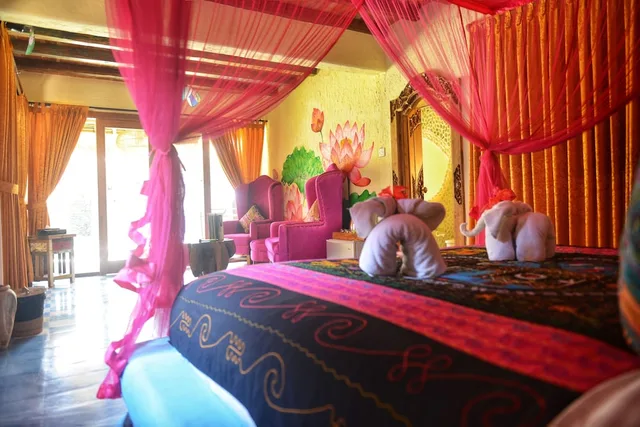 فيلا ديلوكس بإطلالة على المسبح بغرفتي نوم بحوض استحمام، Bali Bohemia 8/10