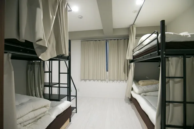 غرفة بأسرّة بطابقين في الملحق، Hotel Mikado 1/3