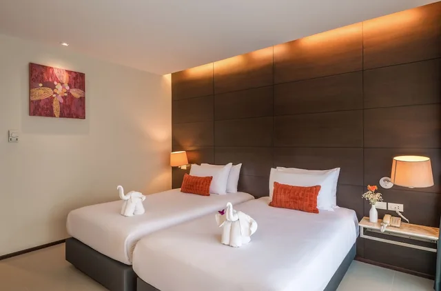 غرفة ديلوكس بسرير مزدوج بإطلالة على المسبح، Aree Tara Resort Krabi 4/9