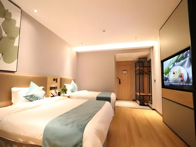 غرفة سوبيريور بسريرين منفصلين، GreenTree Inn Chizhou Jiuhua Mountain Scenic Spot Business Hotel 1/1