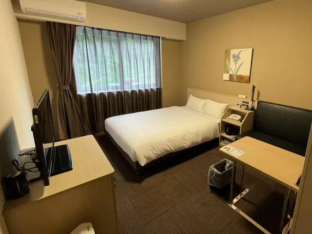 غرفة صغيرة مزدوجة في الملحق، Hotel Route-Inn Miyako 4/7