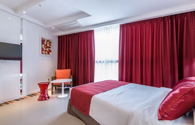 Room, Queen Bed, Town View، Aimi Jeju Beach Hotel 3/6