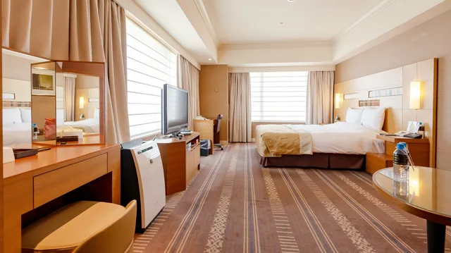 غرفة ديلوكس ركنية بسرير مزدوج، Hotel Okura Fukuoka 1/1