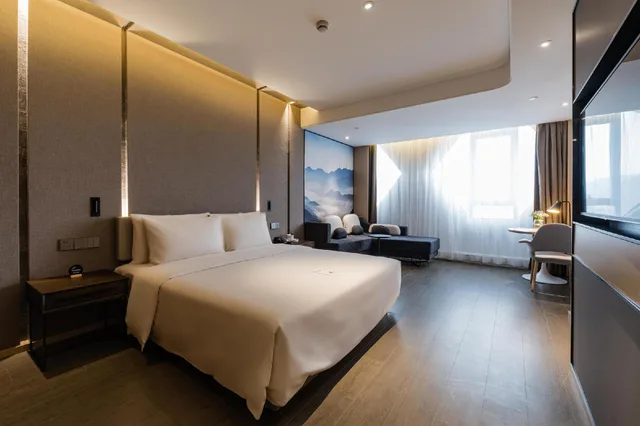 غرفة سوبيريور بسرير كوين، Atour Hotel (Xiangshan People's Square) 1/1