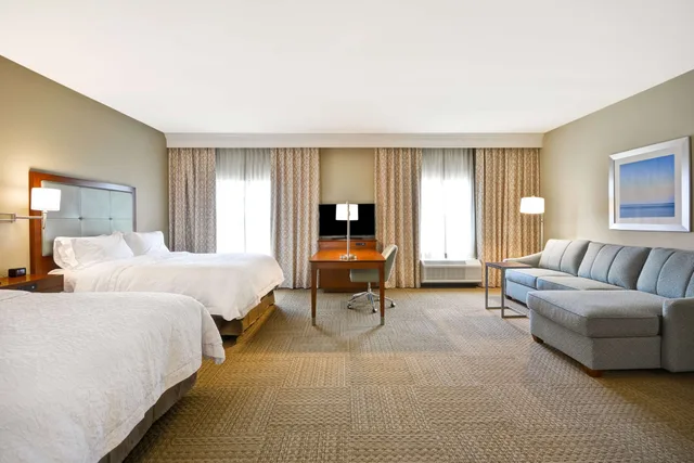 جناح استوديو بسريرين كوين مع أريكة، Hampton Inn And Suites Charleston Airport 1/5