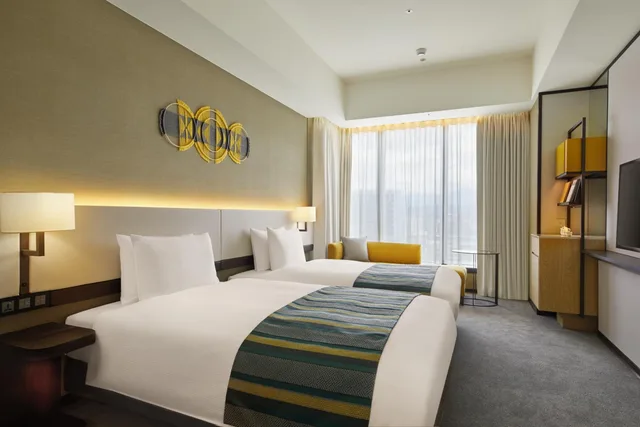 غرفة بسريرين منفصلين بإطلالة على المدينة، MGH Mitsui Garden Hotel Taipei Zhongxiao 2/7