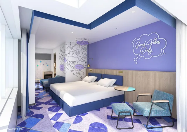 غرفة ديلوكس ركنية، Hotel Kintetsu Universal City 3/3