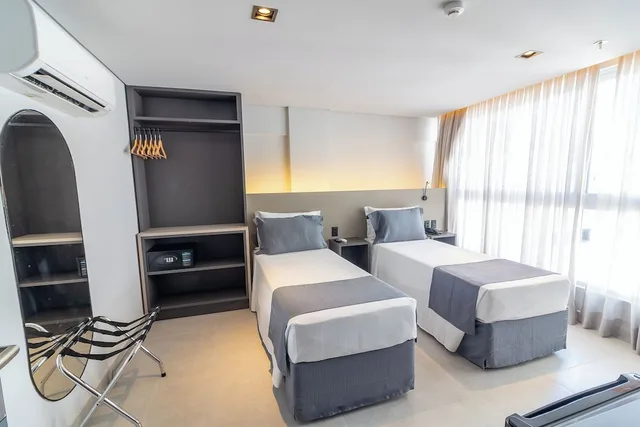 غرفة سوبيريور بسرير مزدوج أو سريرين منفصلين بإطلالة على المدينة لذوي الإعاقة، Place2You Hotel by Welkom 3/8