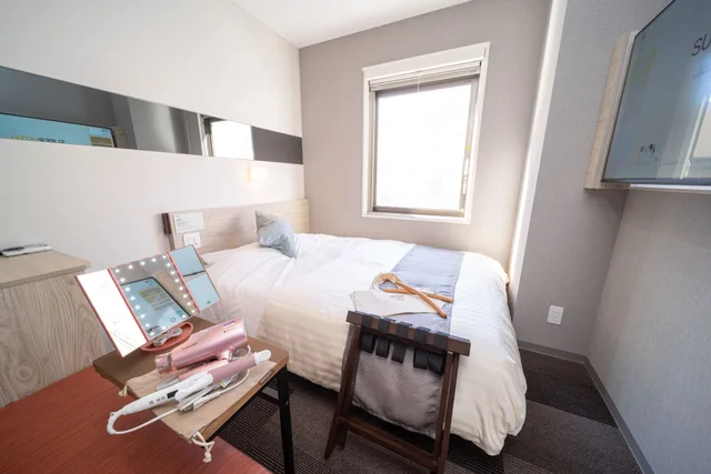 Female Only, Ladies, Double Bed، Super Hotel Premier Miyazaki Ichibangai 2/4