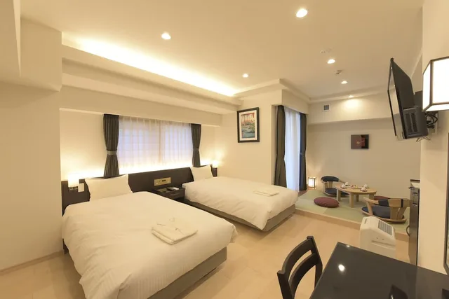 Japanese Western, Family, Futon Bed, Twin Beds, Corner, Hotel Brilio Asakusabashi 1/3