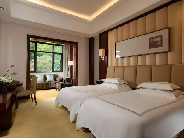 Semi Room, Deluxe, Twin Beds, 2 Semi Double Beds، Zhejiang Xizi Hotel 2/2