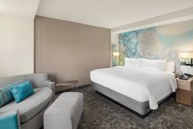 جناح بسرير كينج بغرفة نوم واحدة مع أريكة لذوي الإعاقة، Courtyard by Marriott Seattle Northgate 3/5