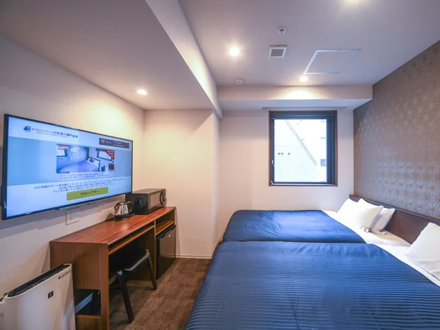 غرفة بسريرين منفصلين، Hotel Livemax Nihonbashi Koamicho 3/4