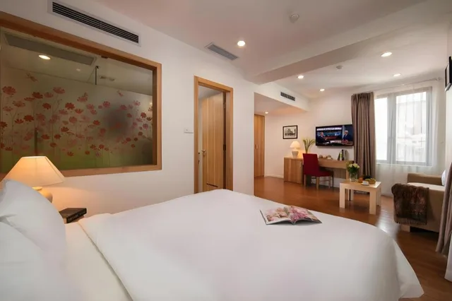 جناح جونيور بسريرين منفصلين بإطلالة، Aviary Hanoi Hotel and Travel 1/3