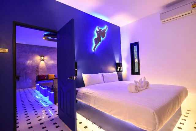 غرفة عائلية رباعية بسريرين كينج بغرفتي نوم بحوض استحمام، Bed Villa Resort Chaing Rai 2/7