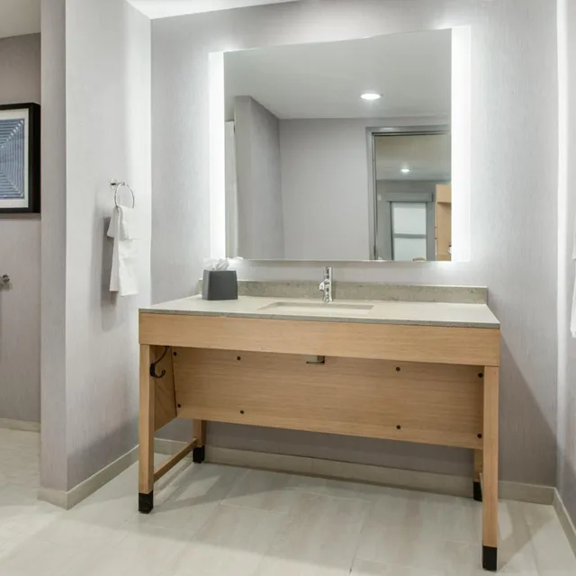 غرفة بسريرين كوين مع أريكة بحوض استحمام لذوي الإعاقة، Hyatt Place Newark - Main Street 2/2