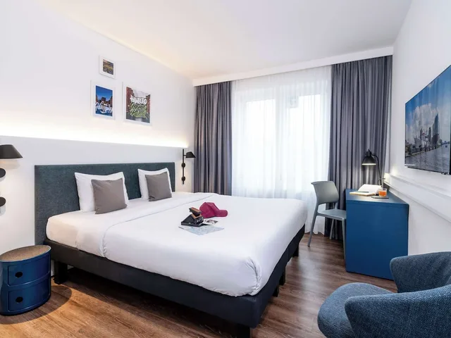 غرفة قياسية بسرير كوين، Ibis Styles Hamburg Alster City 5/10