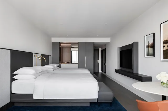 غرفة كلوب بسرير مزدوج، Melbourne Marriott Hotel Docklands 3/10