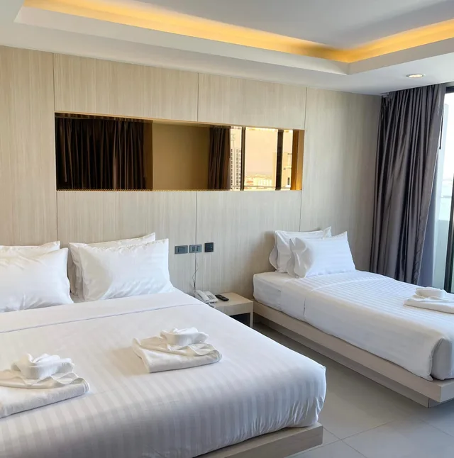 Urban, Triple, 1 Double and 1 Single Bed، Hermann Hotel Pattaya 1/9