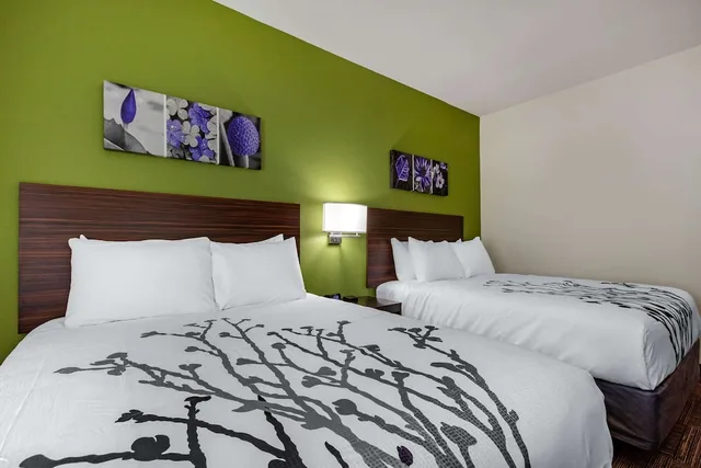 غرفة قياسية بسريرين كوين، Sleep Inn & Suites Tampa South 1/4