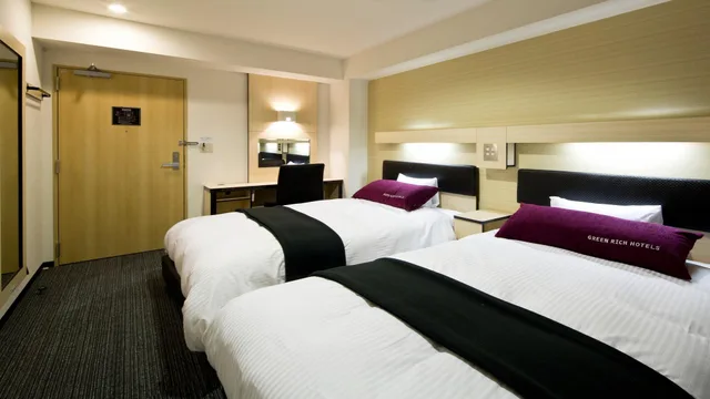 Semi Room, 2 Semi Double Beds، Green Rich Hotel Kyoto Eki Minami 2/2