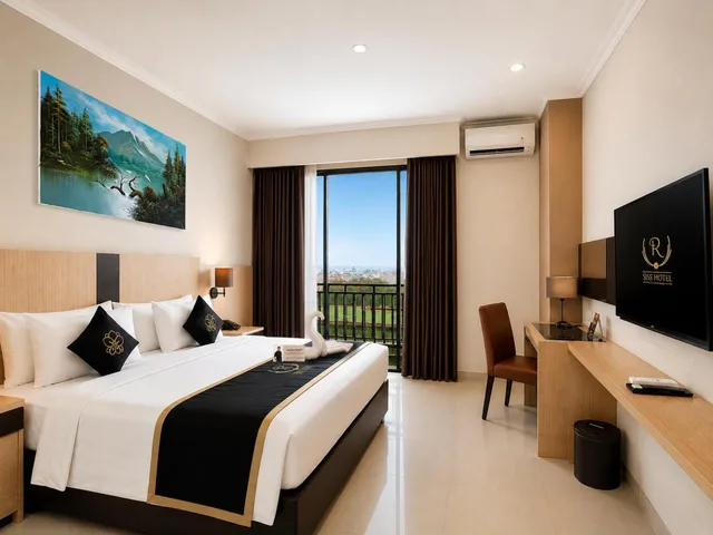 غرفة ديلوكس بسرير مزدوج بشرفة، Riss Hotel Malioboro 1/3