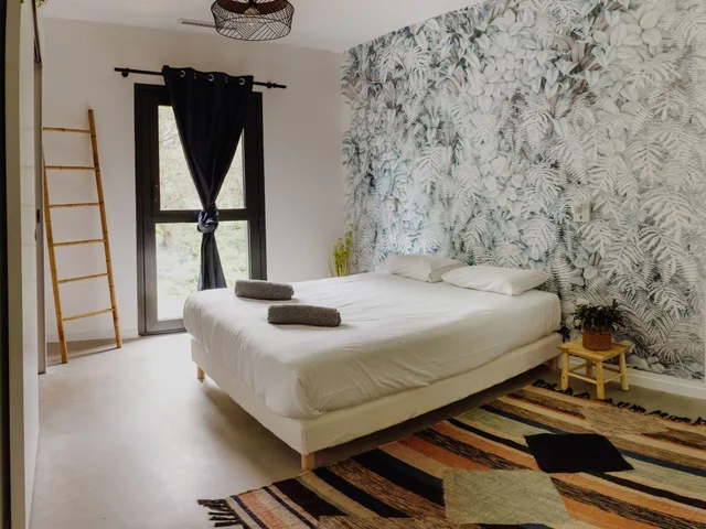 غرفة سوبيريور بسرير مزدوج بإطلالة على الحديقة، Hejmo Hostel 1/1