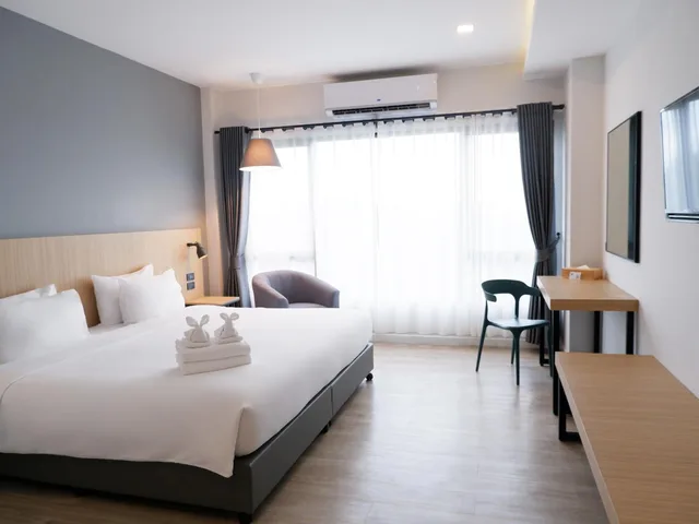 غرفة ديلوكس بسرير كينج، bliQ Hotel Chanthaburi 2/8