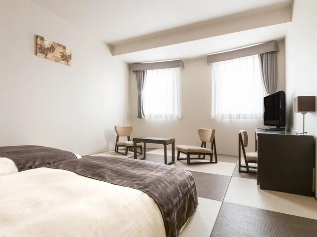 Japanese, Style, Modern, Twin Beds, 2 Futon Beds، Premier Hotel Cabin Sapporo Ex Natural Spa Hotel Paco Junior Susukino 1/1