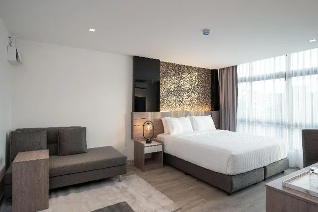 غرفة ديلوكس بسرير مزدوج بحوض استحمام، ORION Hotel and Residence Bangkok 1/1